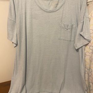 Light blue boyfriend tee